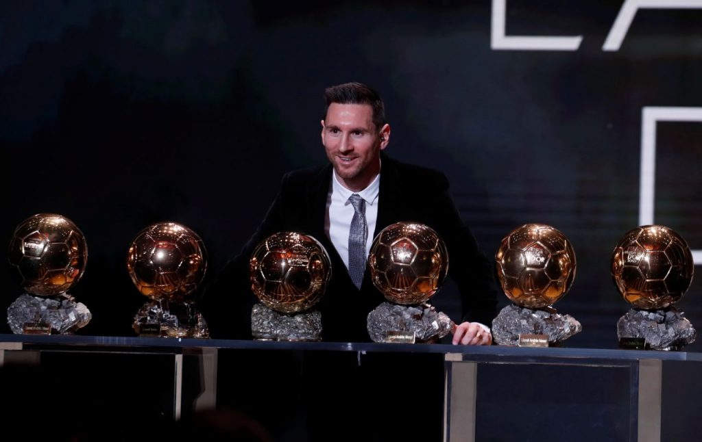 Lionel Messi won his sixth Ballon d'Or on Monday to break a tie with Cristiano Ronaldo for most all time. 