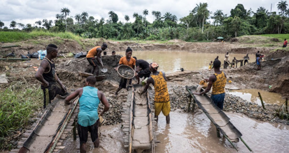 A gold mine in the Osun state of Nigeria